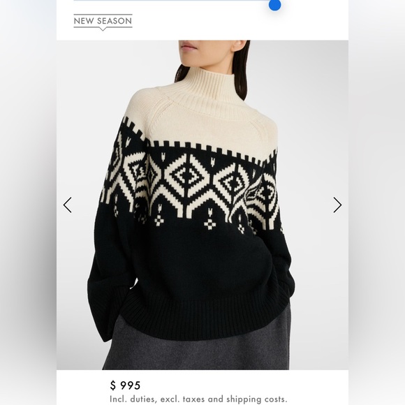 ALTUZARRA Hamilton Fair Isle wool turtleneck sweater $995 NEW without tag - Picture 15 of 15